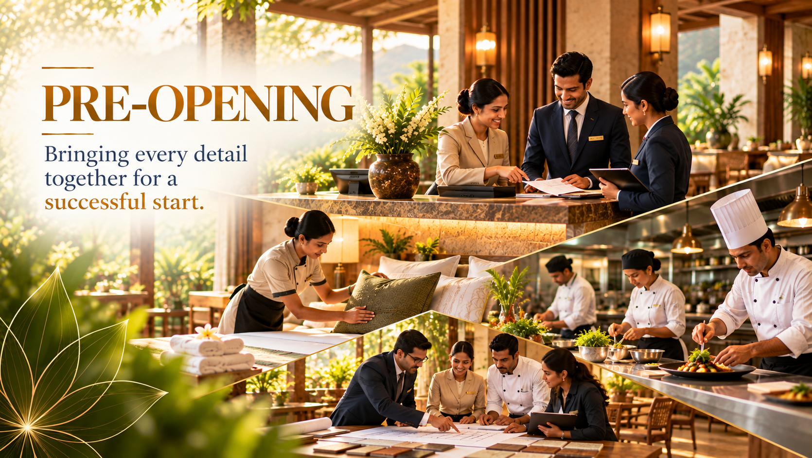 Luxury hotel interior pre-opening development